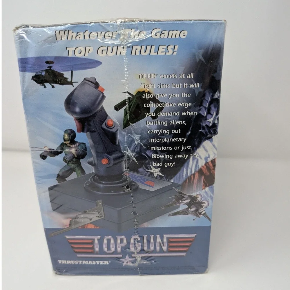 Thrustmaster Top Gun Official vintage 1996 Flight Stick Joystick for PC Unopened